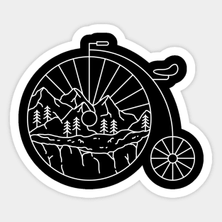 Classic Bike Adventure Sticker